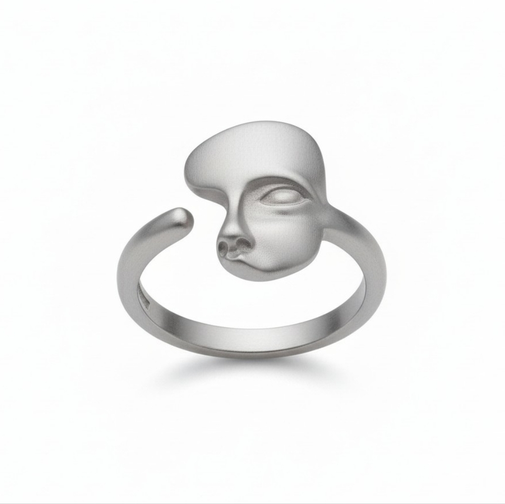 Sterling Silver 925 ▪︎ La Masquerade Face Ringz ▪︎ Adjustable